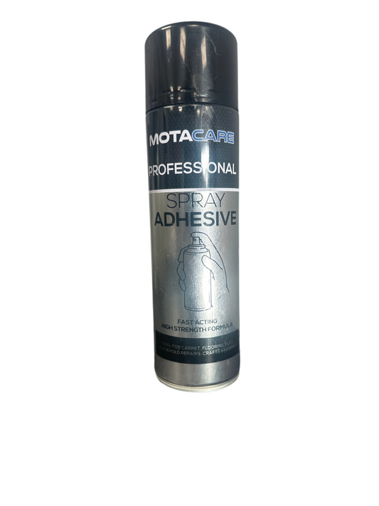 Motor care spray adhesive